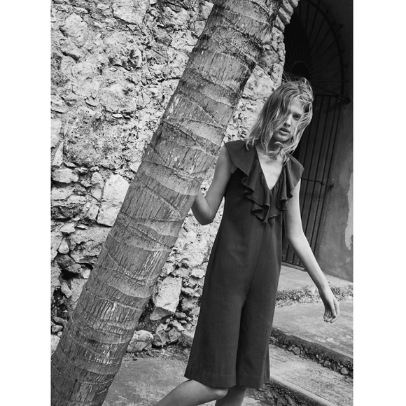 Anthropologie | Cascada Linen-Blend Jumpsuit by Maria Stanley NWOT | Size S - Picture 4 of 7